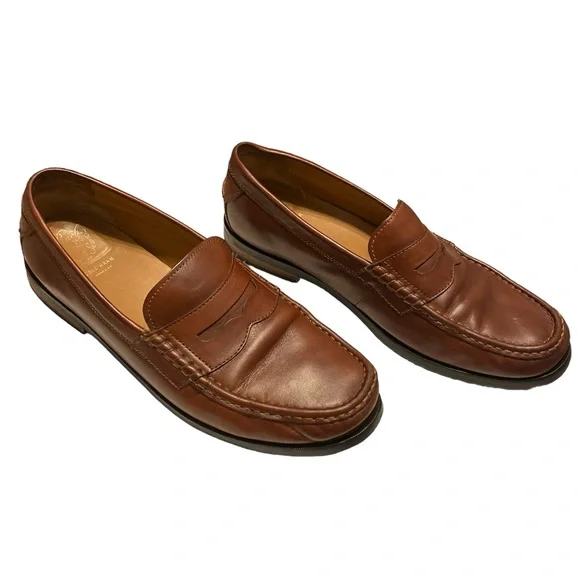 Cole Haan Brown Leather Tassel Maine Classic Pinch Loafers sz 10 EUC Cole Haan Men 11 D Pinch Tassel Loafers Dress Shoes Mahogany  main image 3